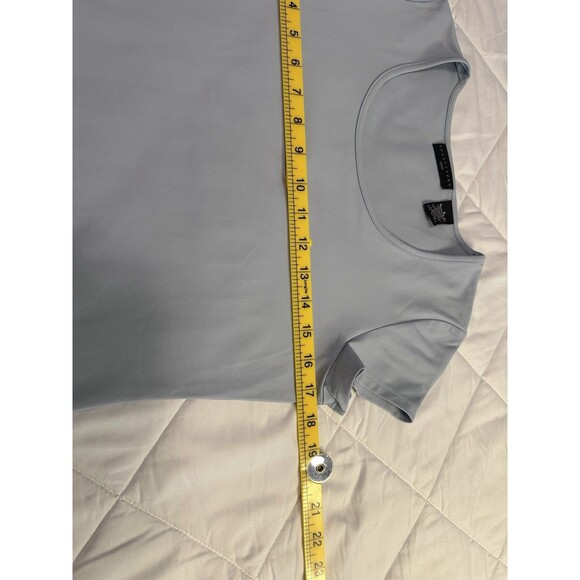 Aeropostale Small Petites Short Sleeve Gray, Purple Scoop Neck Shirt - Picture 5 of 7